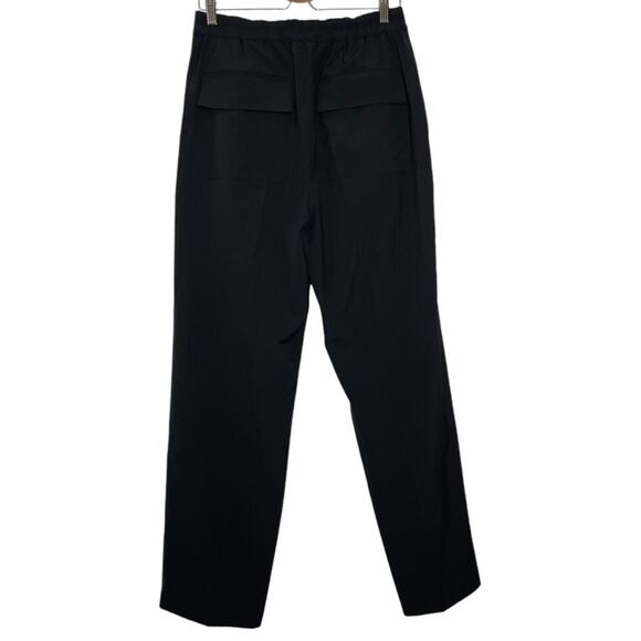 ROHE Black Wool Blend Single Pleat Elastic Waist Pull On Trousers - 50 / Large - Picture 3 of 9
